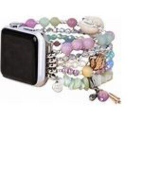 Cape Diablo Seaside Dreams Pastel Multicolor Beaded Stretch Apple Watch Band NWT
